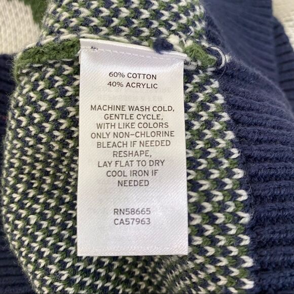 Tucker and Tate gray navy and green camo sweater boys medium - Picture 5 of 5